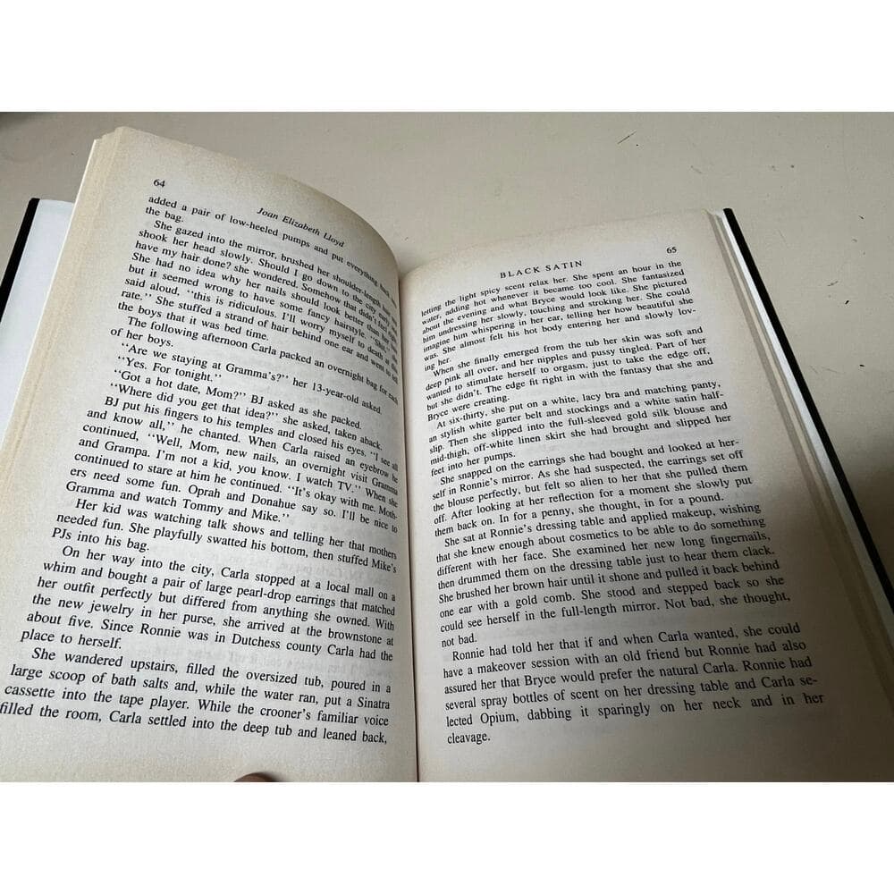 Black Satin by Joan Elizabeth Lloyd (1995-06-03) Hardcover Book - Thumbnail 3