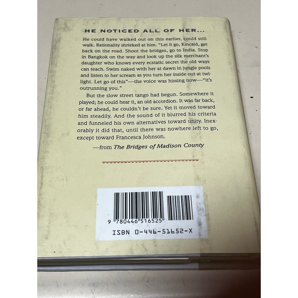 THE BRIDGES OF MADISON COUNTY HardCover Book - Thumbnail 4