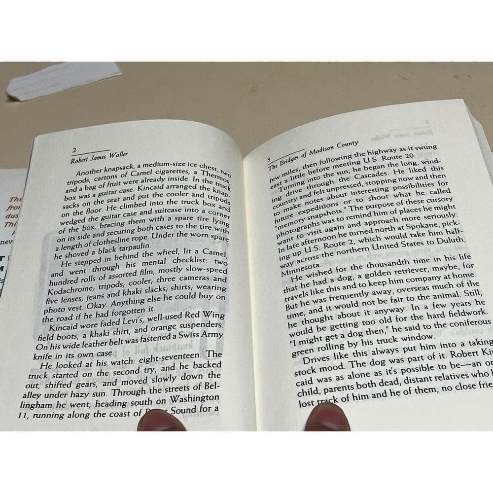 THE BRIDGES OF MADISON COUNTY HardCover Book - Thumbnail 3