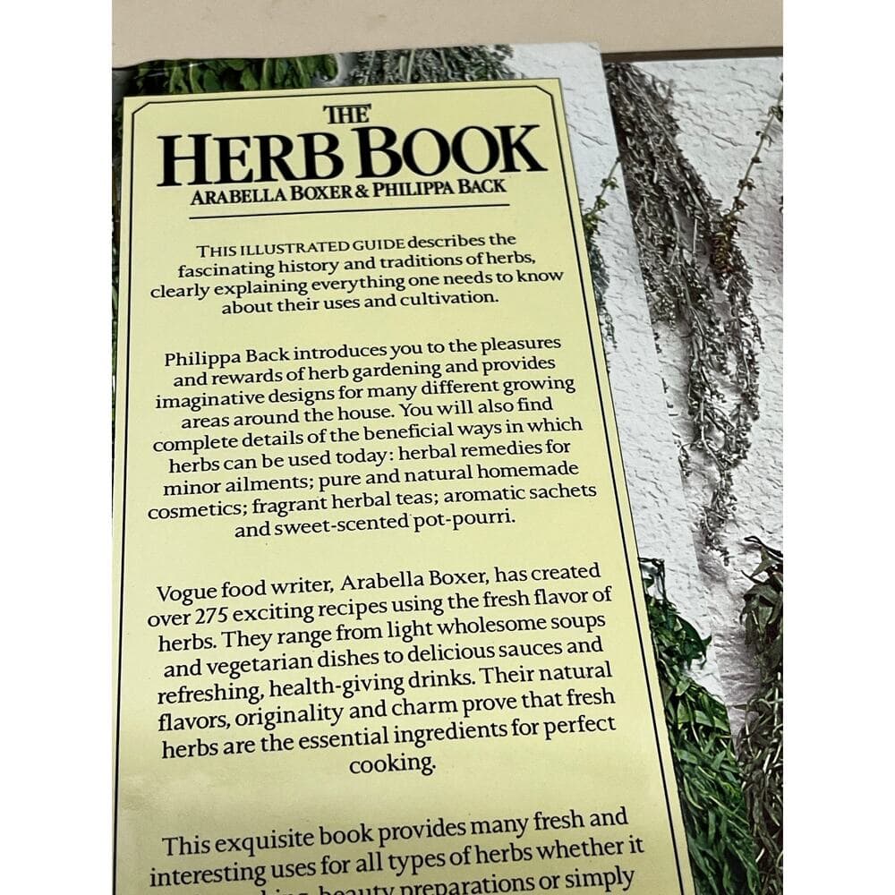 The Herb Book Arabella Boxer & Philippe Back HardCover Bok - Thumbnail 3