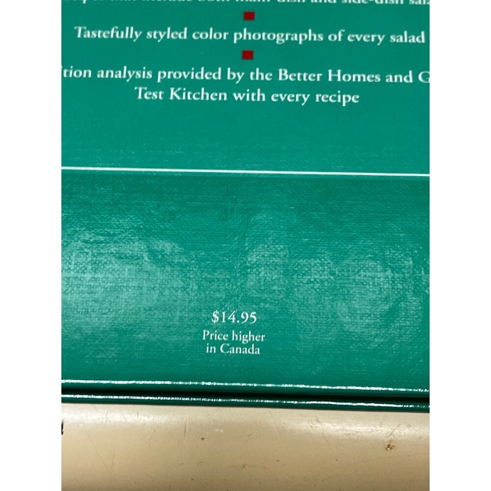 Salads Cooking For Today Better Homes And Gardens HardCover Book - Thumbnail 2