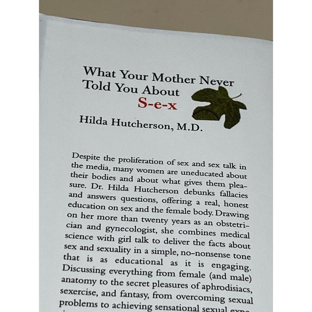 What Your Mother Never Told You about SEX HardCover Book - Thumbnail 2