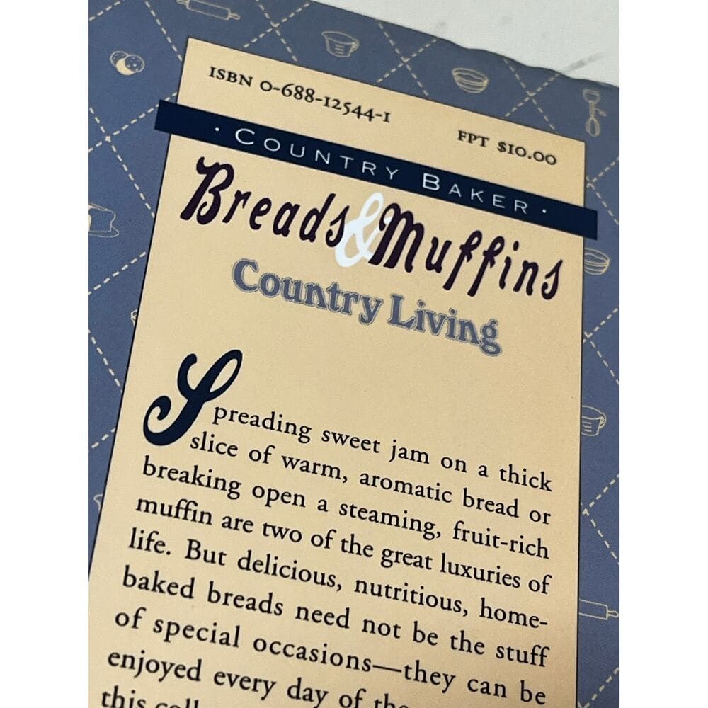 Breads & Muffins Country Living HardCover Book - Thumbnail 3
