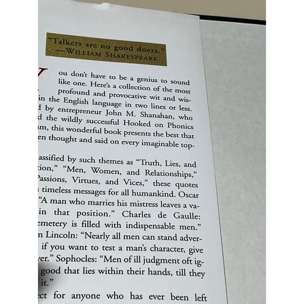 The Most Brilliant Thoughts Of All Time Hardcover Book - Thumbnail 2