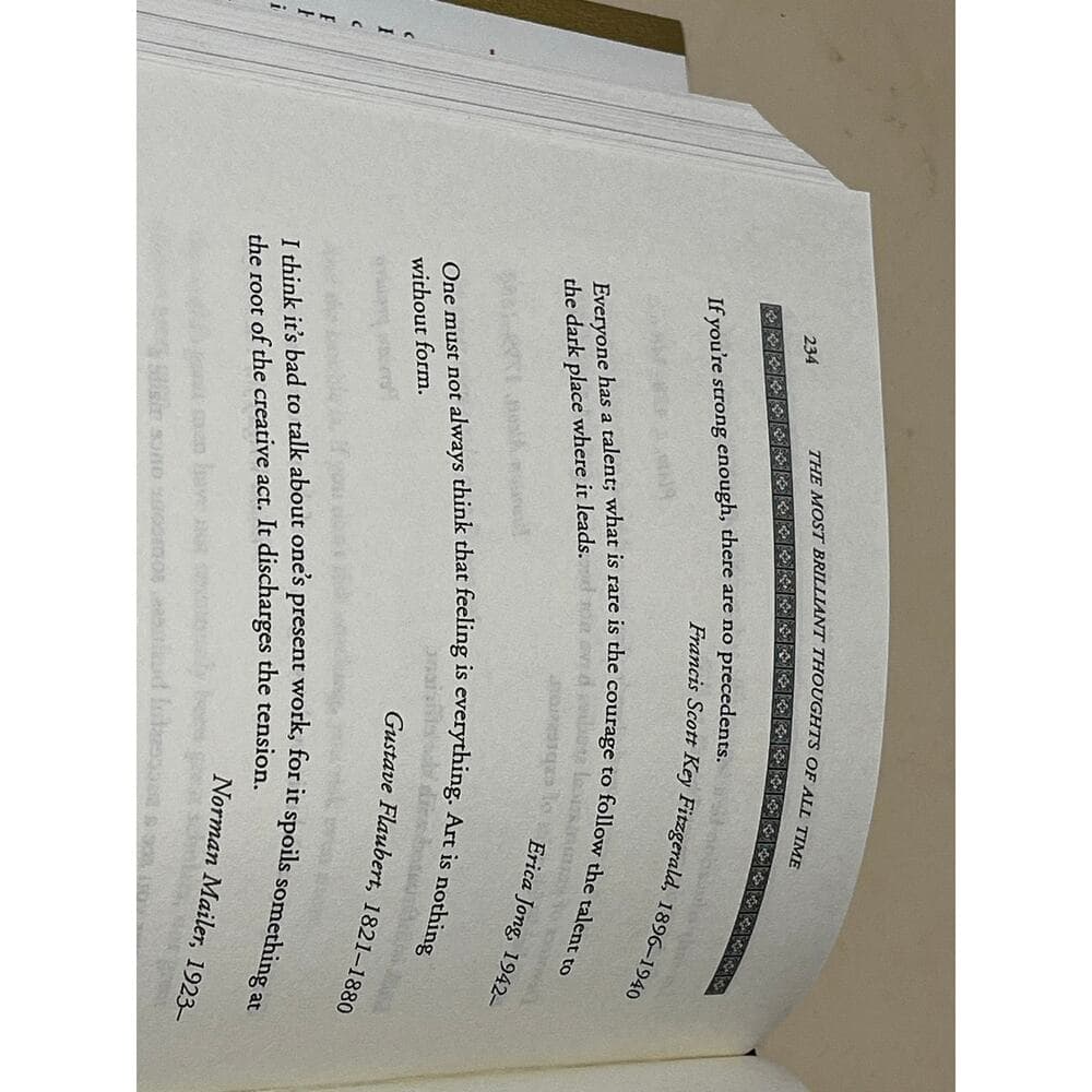 The Most Brilliant Thoughts Of All Time Hardcover Book - Thumbnail 3