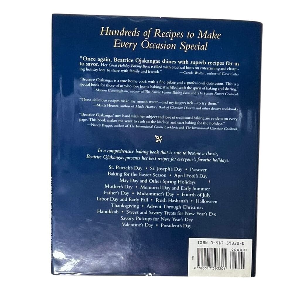 Beatrice Ojakangas' Great Holiday Baking Book Hardcover - Thumbnail 2