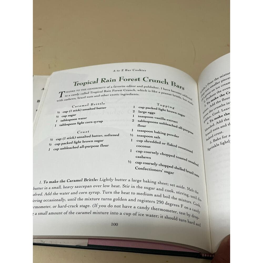 Bar Cookies A to Z Marie Simmons Hardcover Book - Thumbnail 4