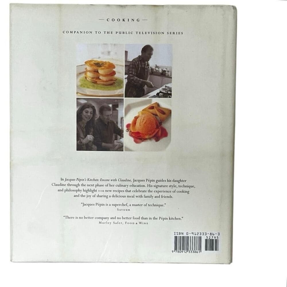 Jacques Pepin's Kitchen: Encore With Claudine Hardcover Book - Thumbnail 2