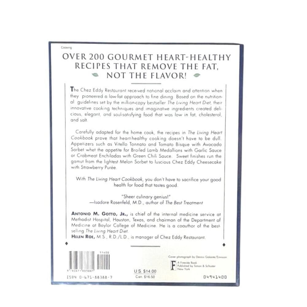 The Living Heart Cookbook Softcover Book