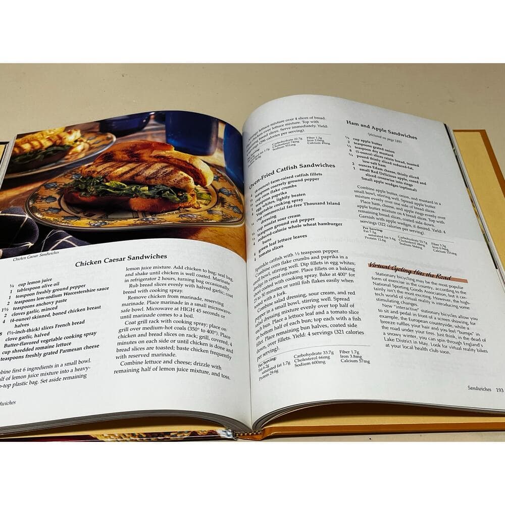 Cooking Light Cookbook, 1996 Hardcover Book - Thumbnail 3