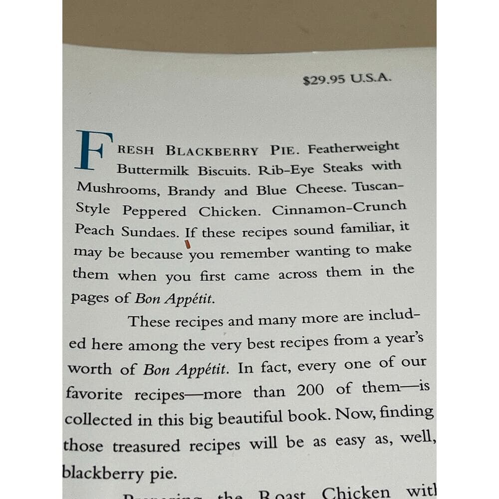 Vintage 1999, "The Flavors Of Bon Appetit 1999" Hardcover Book - Thumbnail 2