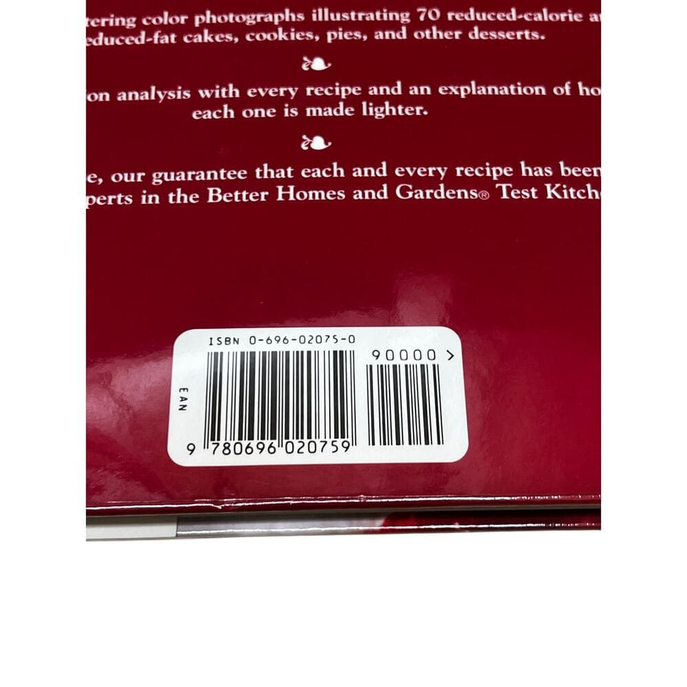 Favorite Desserts Made Lighter (Better Homes and Gardens) Hardcover Book - Thumbnail 3