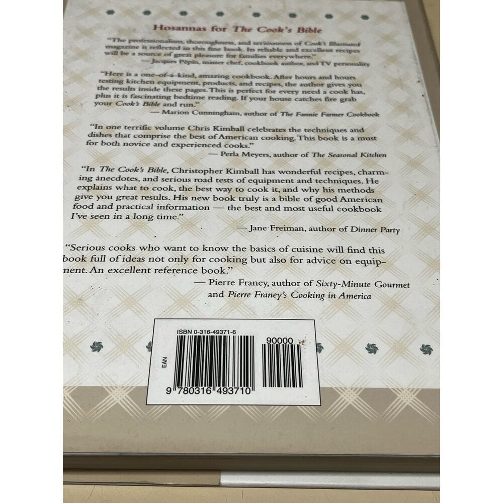 The Cook’s Bible Christopher Kimball Hardcover Book - Thumbnail 2