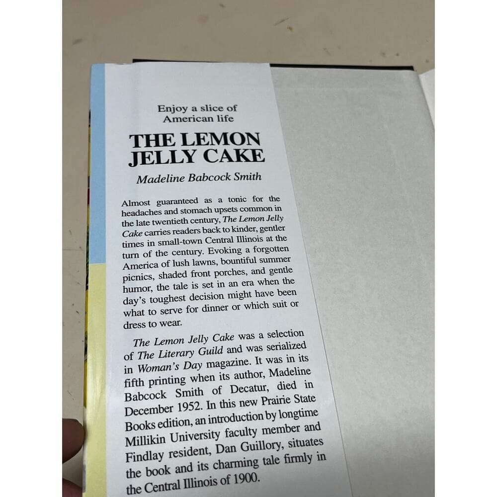 The Lemon Jelly Cake Madeline Babcock Smith Hardcover Book - Thumbnail 2