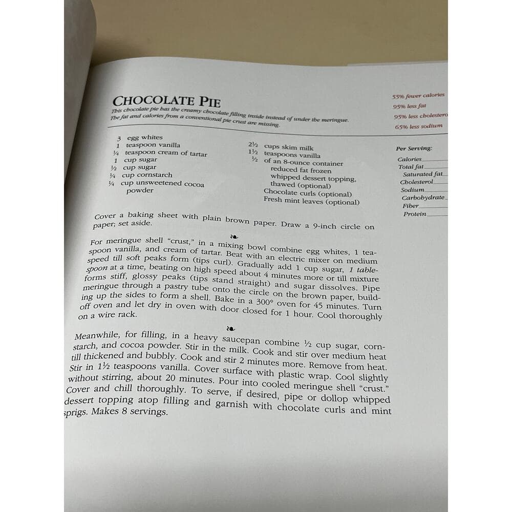 Favorite Desserts Made Lighter (Better Homes and Gardens) Hardcover Book - Thumbnail 5