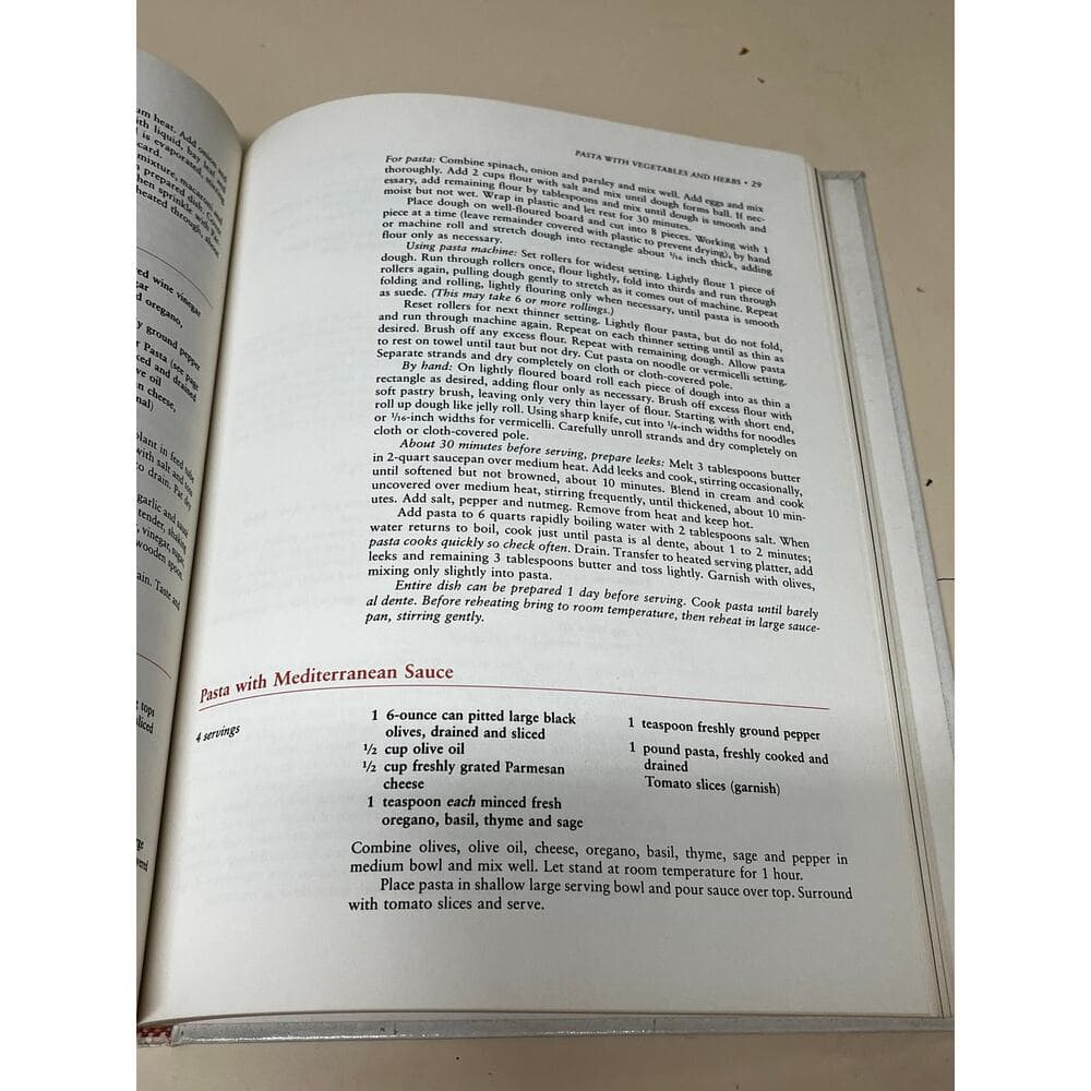 Cooking With Bon Appetit Pasta and Pizza Hardcover Book - Thumbnail 3