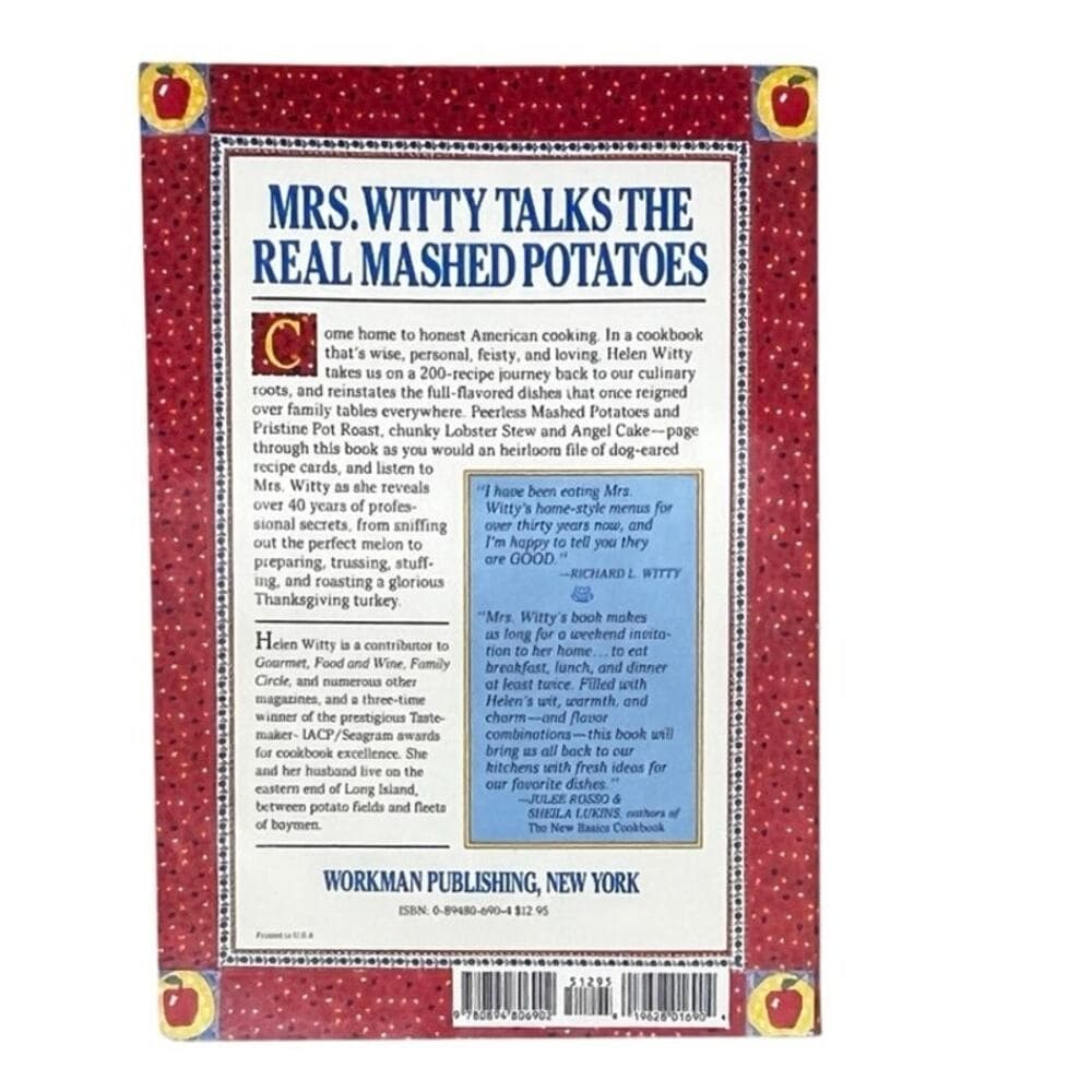 Pre-Owned Mrs. Witty's Home Style Menu Cook Book Paperback - Thumbnail 5