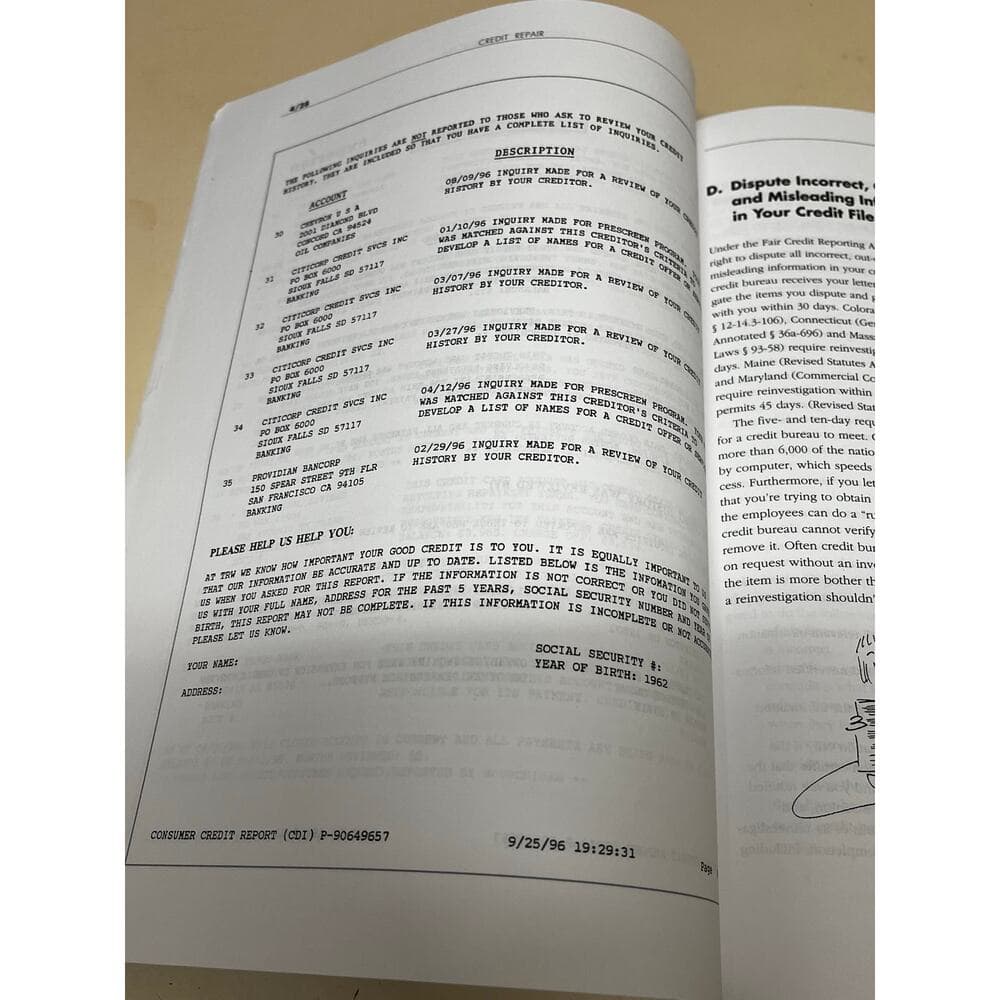 Credit Repair: Auick & Legal 3rd Edition - 1 April 1999 - Thumbnail 3