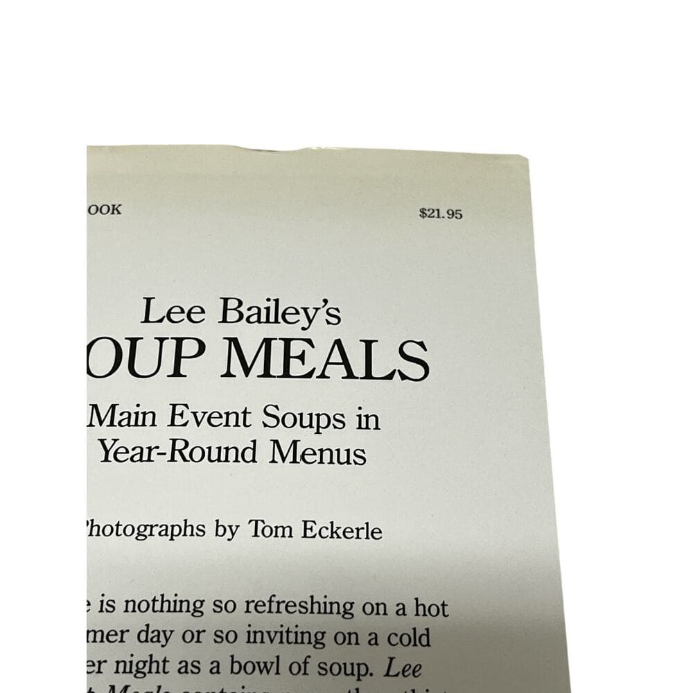 Lee Bailey's Soup Meals Hardcover Book - Thumbnail 2