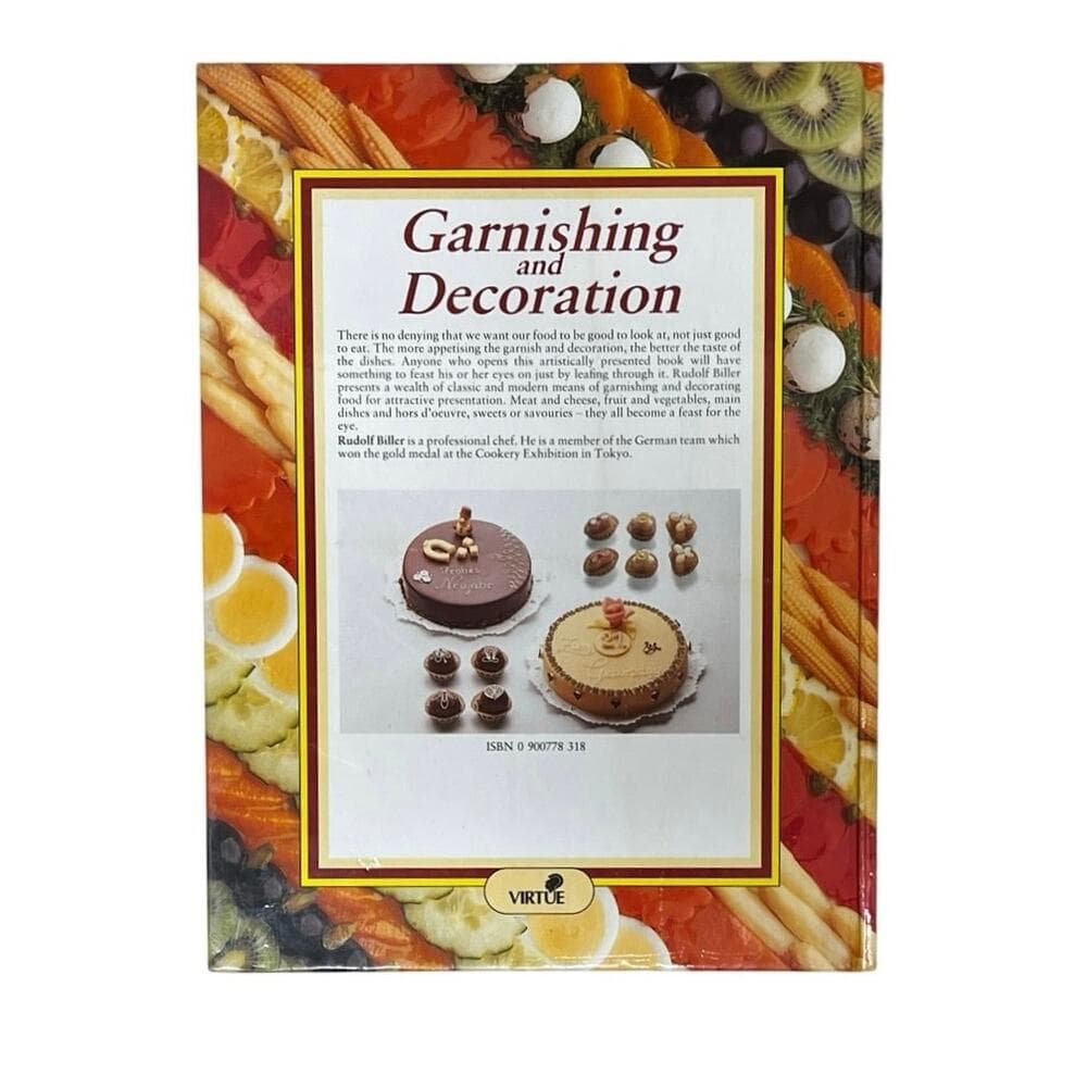 Garnishing and Decoration By Rudolph Biller Hardcover Book - Thumbnail 2