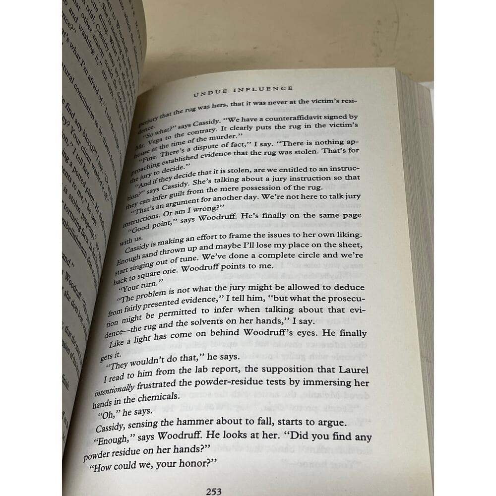 Undue Influence Steve Martini Hardcover Book - Thumbnail 2