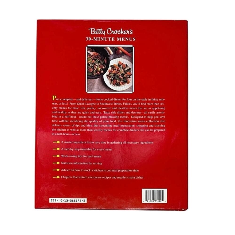 Betty Crocker's 30 Minute Menus