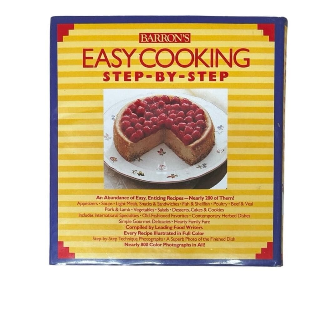 Barron's Easy Cooking Step by Step by Bev Bennett (Hardcover) 1985