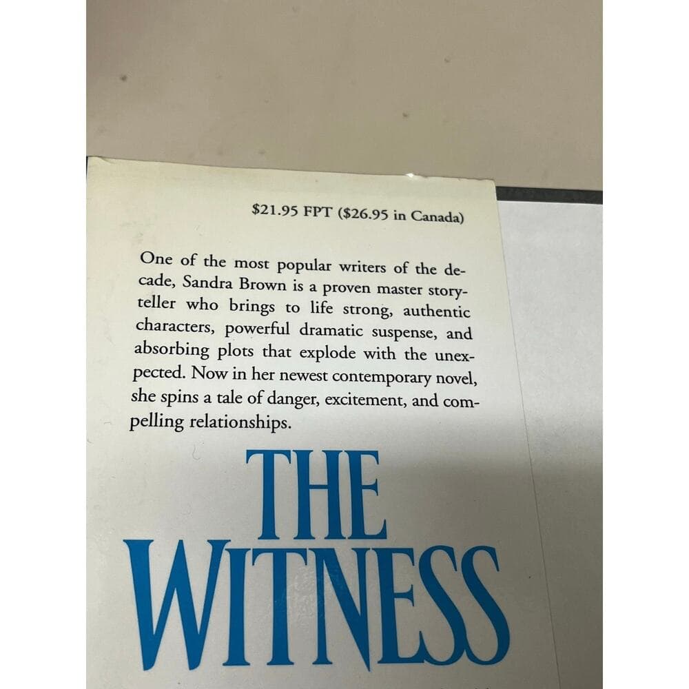 Sandra Brown The Witness - Thumbnail 3