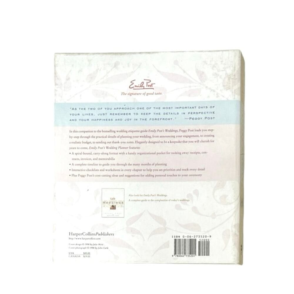 Emily Post's Wedding Planner Book