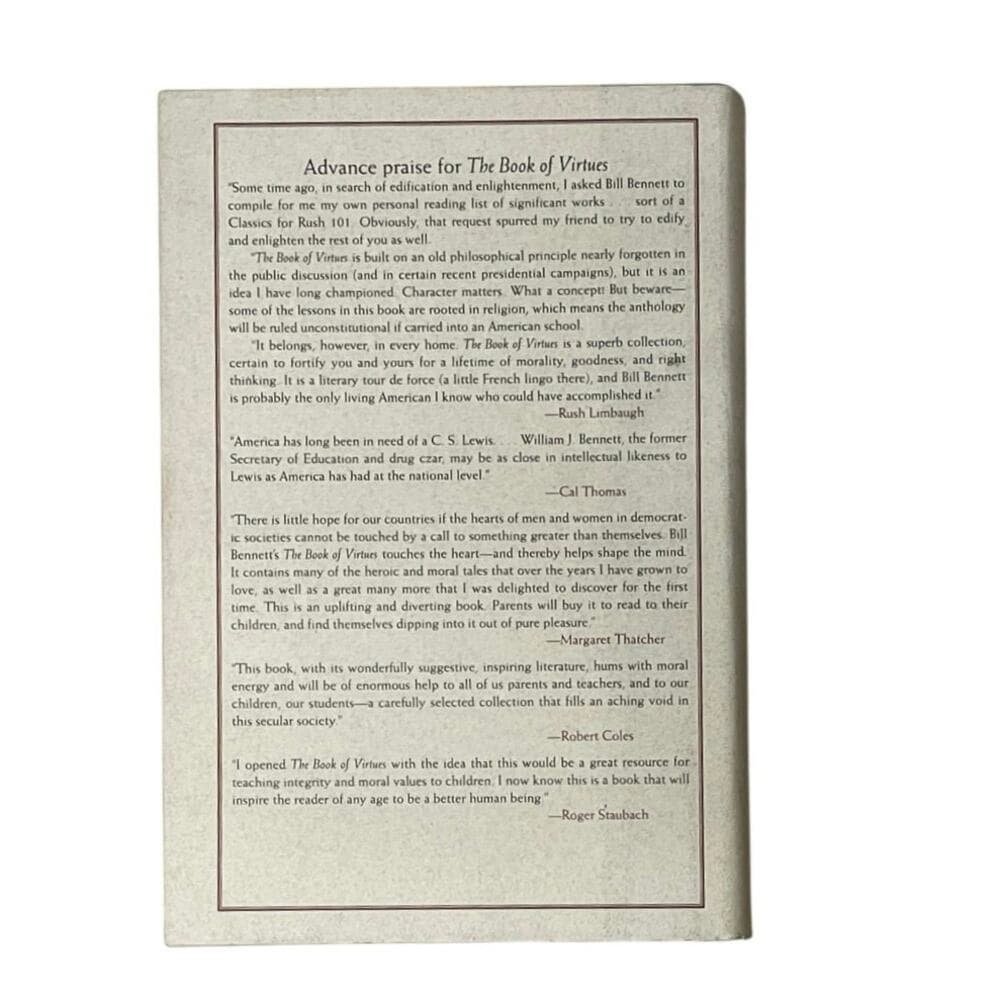 The Book of Virtues: A Treasury of Great Moral Stories