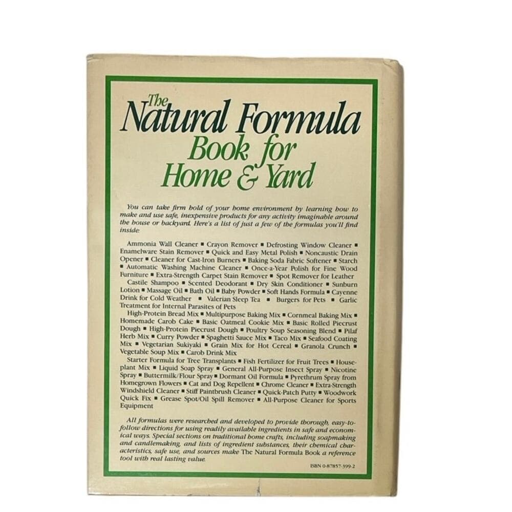 The Natural Formula Book for Home & Yard Book