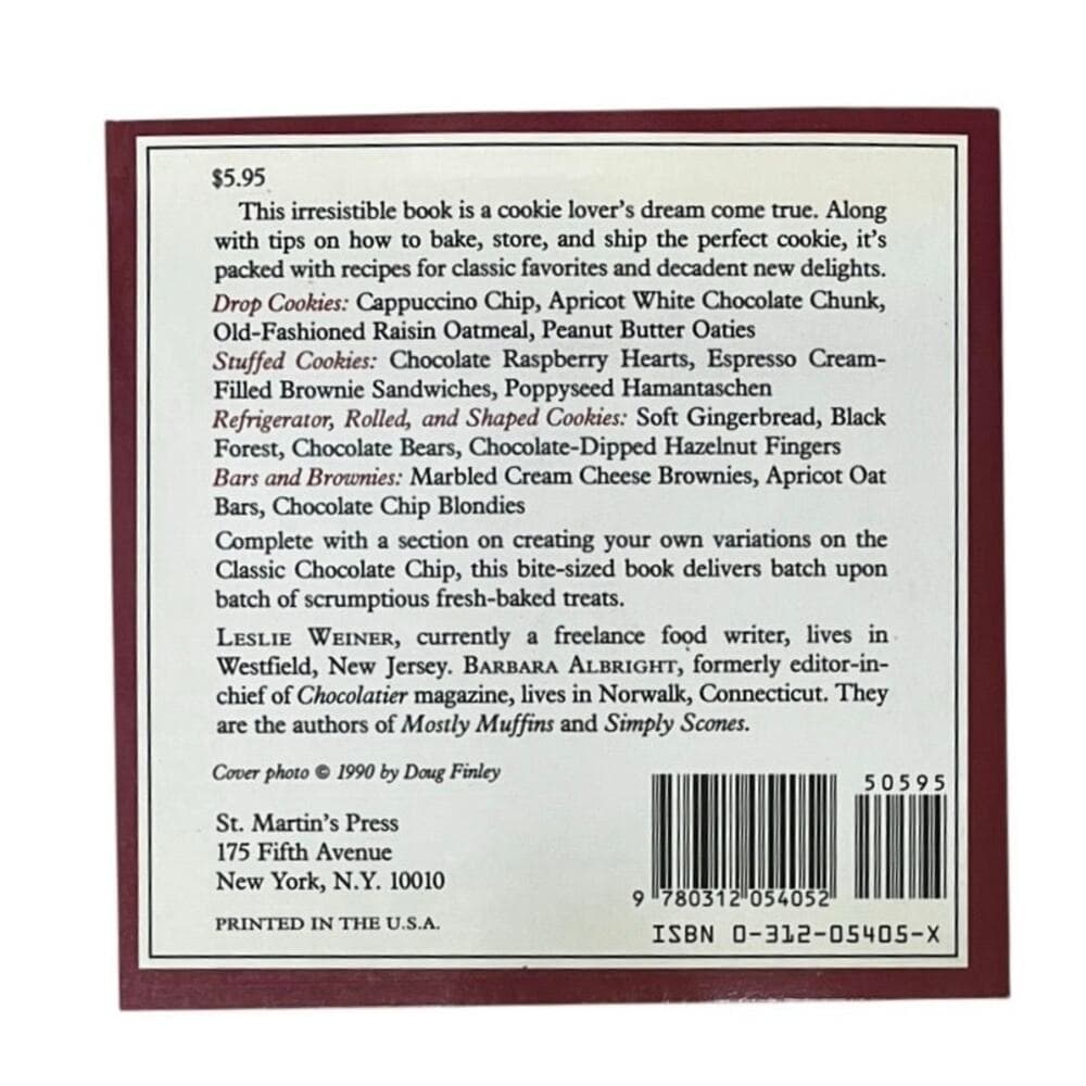 COMPLETELY COOK Cookbook Leslie Weiner & Barbara Albright Quick & EZ 50 Cookies