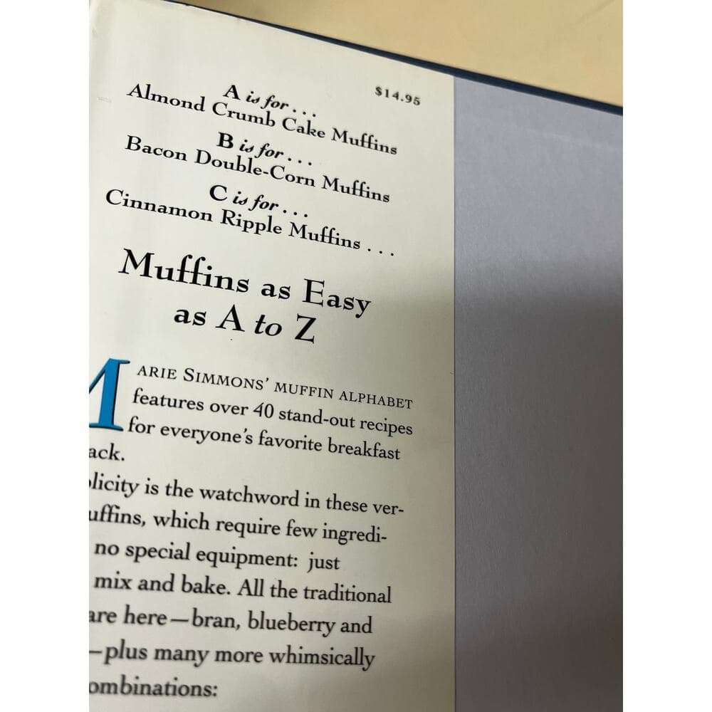 Muffins A to Z (The A to Z Cookbook Series) by Marie Simmons (October 1, 1995) - Thumbnail 2