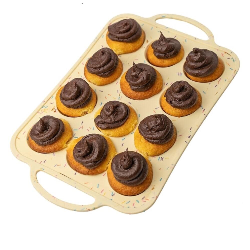 Silicone Mini Muffin Pan 12 Count – Non-Stick Muffin Pans for Baking - Thumbnail 6
