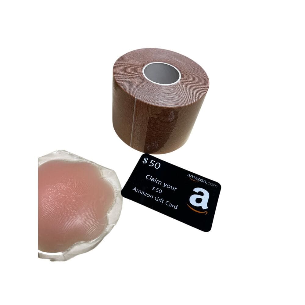 A Bundle Of 4 Boob Tape Boobytape for breast lifting Large Breast Beige - Thumbnail 2