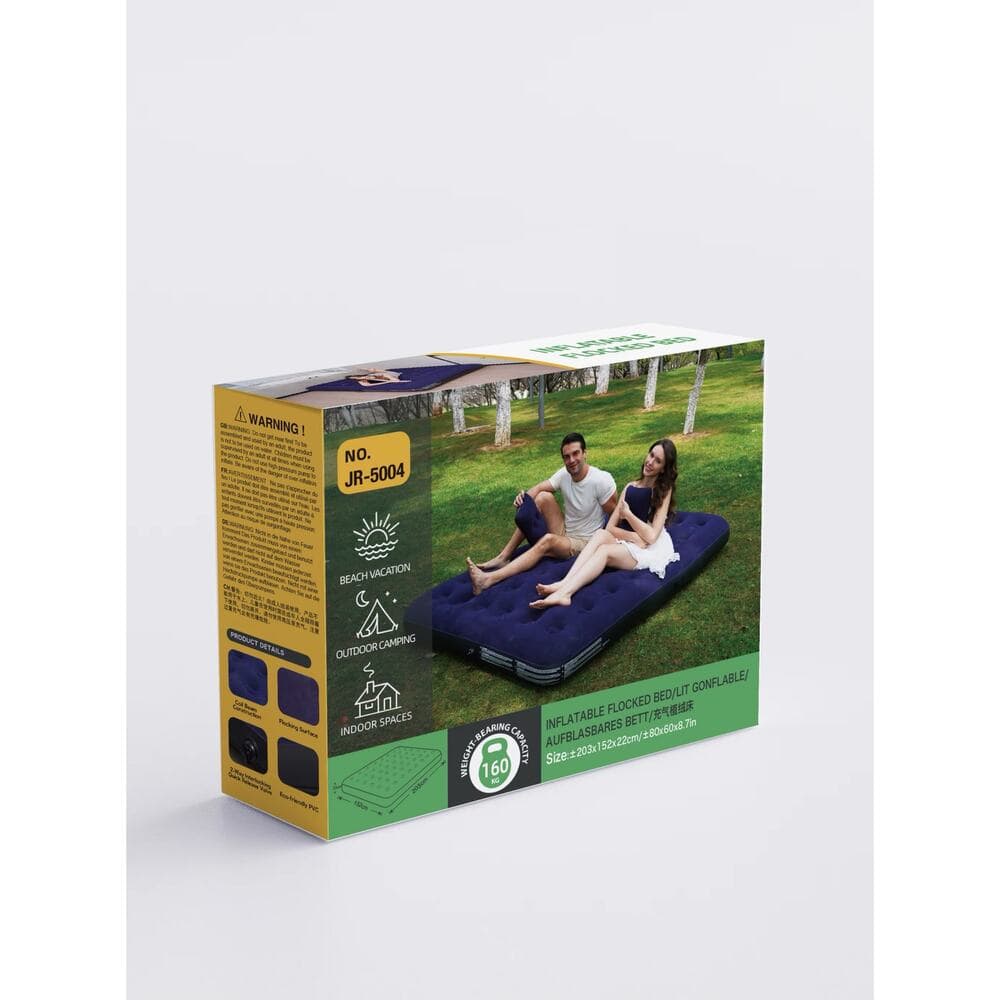Inflatable Flocked Bed/Lit Size 80x60x8.7in - Thumbnail 3