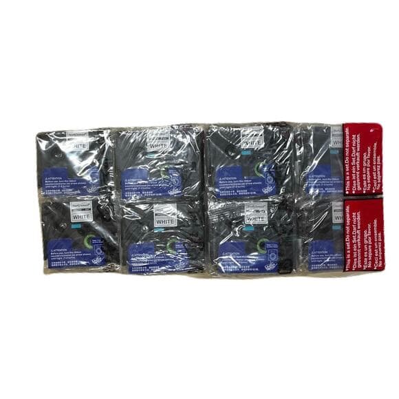 A Bundle Of 3 Packs .MarkDomain Label Tape 4-Pack Laminated White 0.47" D600 - Thumbnail 10