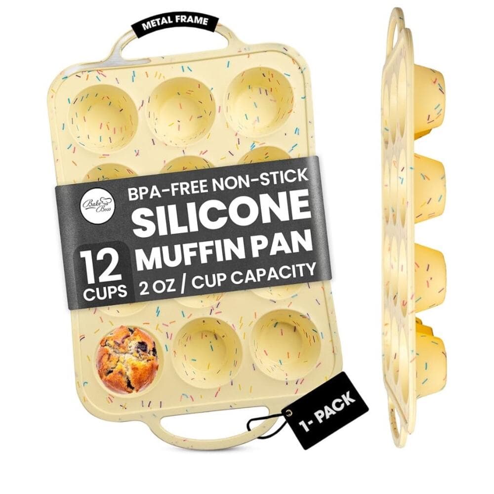 Silicone Mini Muffin Pan 12 Count – Non-Stick Muffin Pans for Baking - Thumbnail 11
