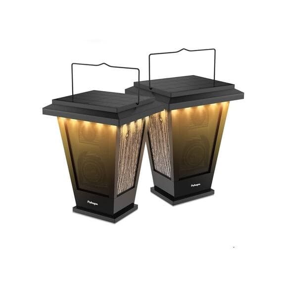 pohopa Bluetooth Speakers Waterproof, Solar Powered 2 Pack LED Lights Black - Thumbnail 6