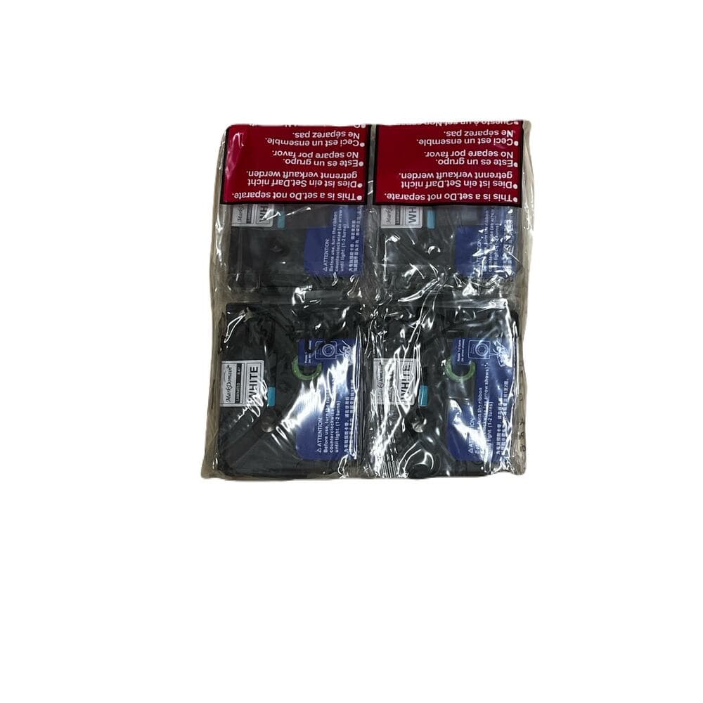 MarkDomain Label Tape 4-Pack Laminated White 0.47" D600 Label Maker - Thumbnail 8