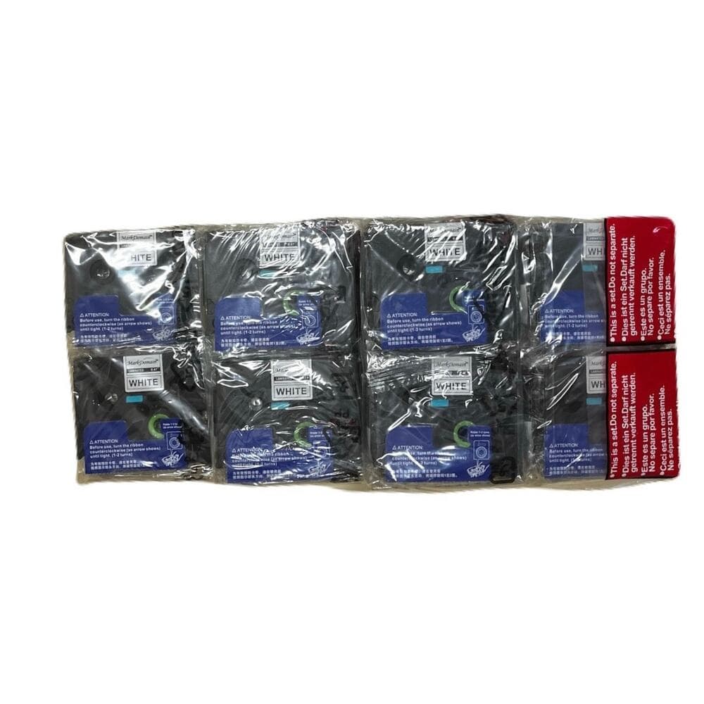 A Bundle Of 3 Packs .MarkDomain Label Tape 4-Pack Laminated White 0.47" D600 - Thumbnail 9