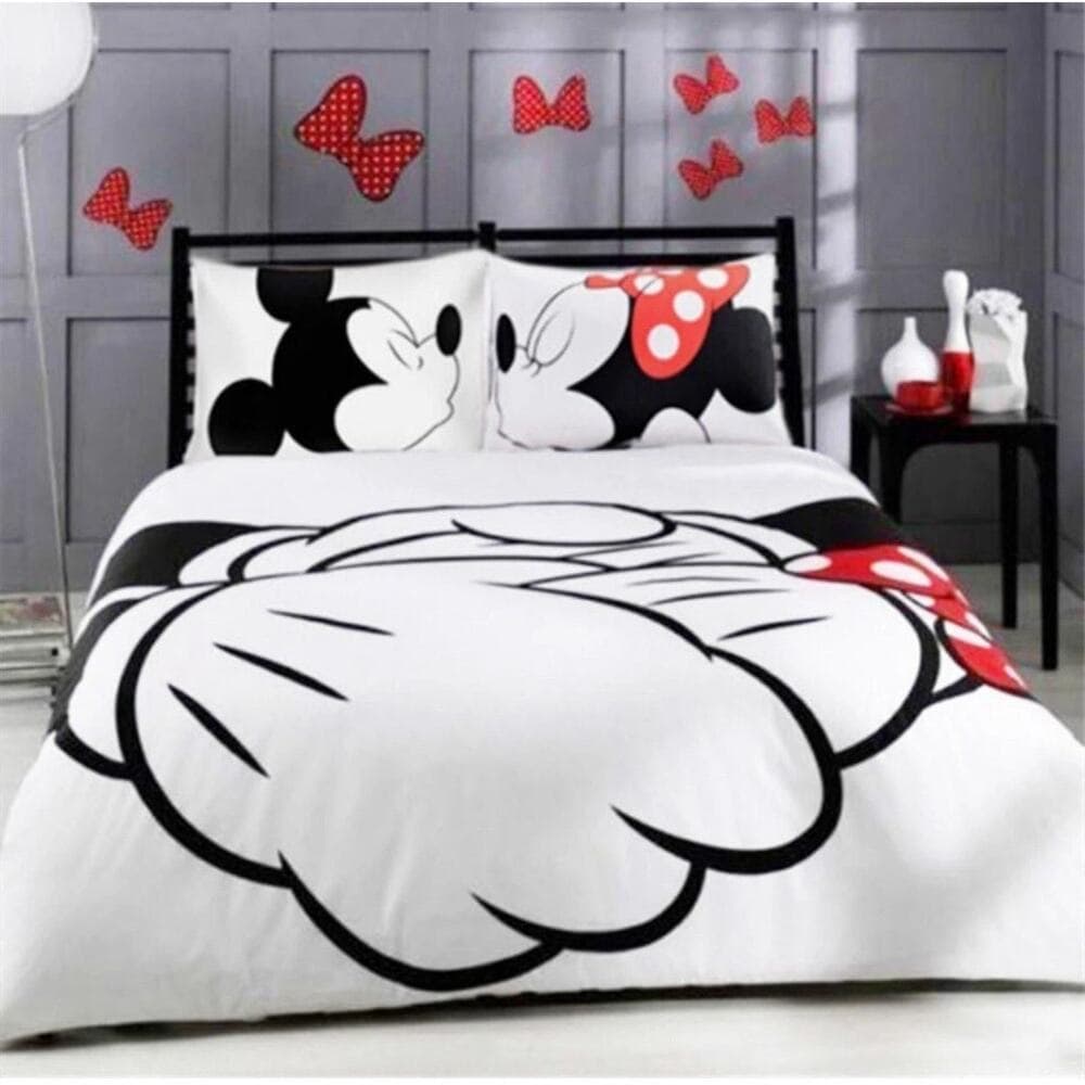 Mickey Mouse Couple 3 pcs 51X75X2 fitted Sheet With Zipper - Thumbnail 7
