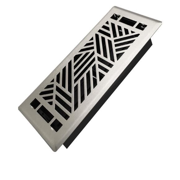 4X10 Inches Heavy Duty Walkable Floor Vent Cover for Home Floor - Satin Nickel - Thumbnail 10
