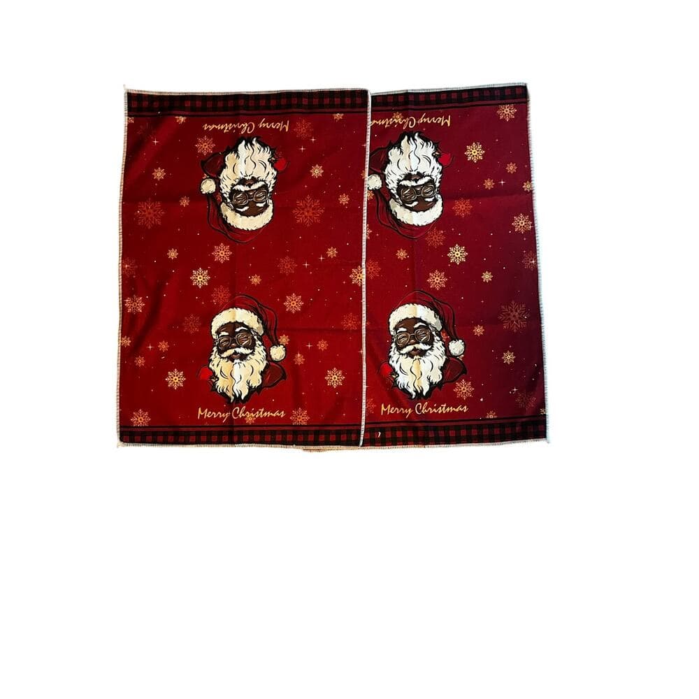 Christmas Kitchen Towels, 18x26 inch Microfiber Santa Towels for Bathroom - Thumbnail 4