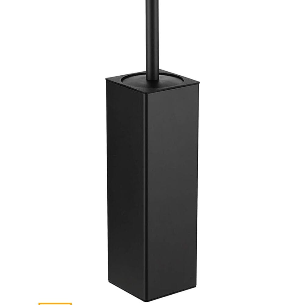 BGL Toilet Brush and Holder Set, Matte Black Freestanding Space Saving - Thumbnail 6