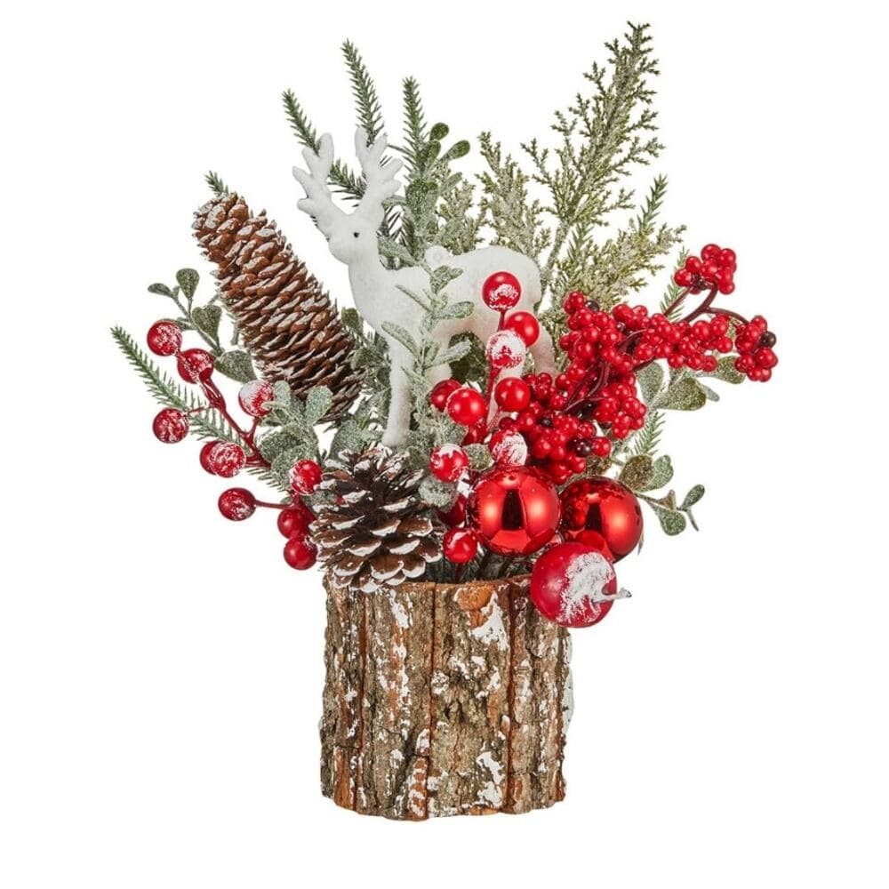 Xmas Decor Small Christmas Tree with Lights - Artificial Tabletop Lighted - Thumbnail 4