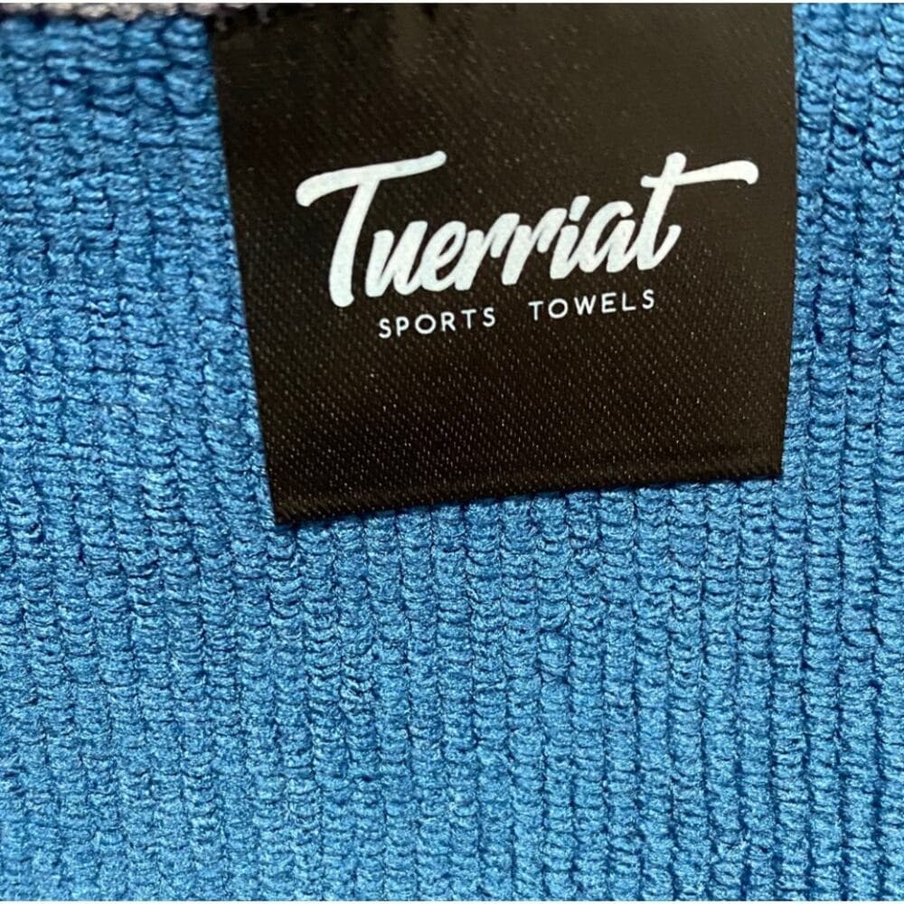 Tuerriat Sports Towels Blue New 90cm X 40cm Medium & 130cm X 60cm Large - Thumbnail 4