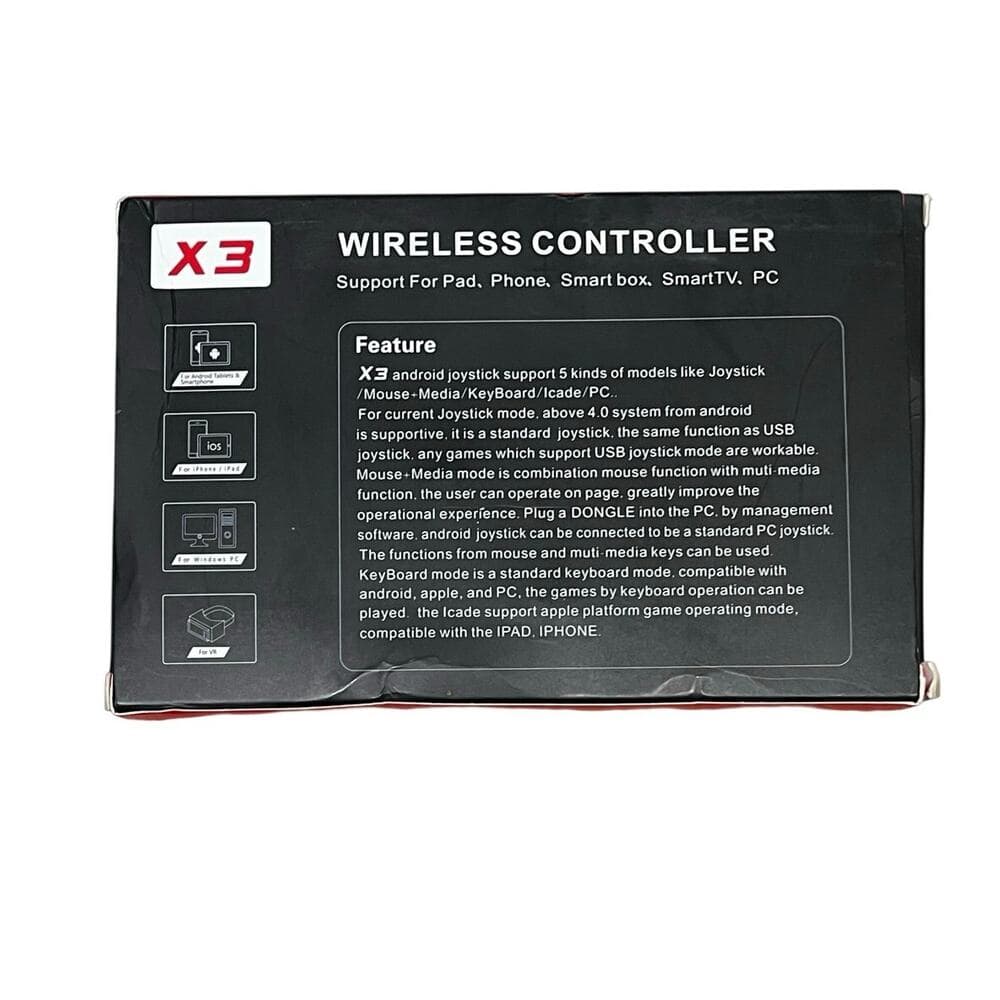 T3 X3 Wireless Joystick Gamepad PC Game Controller Support Bluetooth BT3.0 - Thumbnail 2