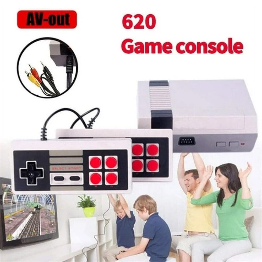 Retro Controllers with 620 Built-in Classic Plays, 8-Bit Video Play System - Thumbnail 3