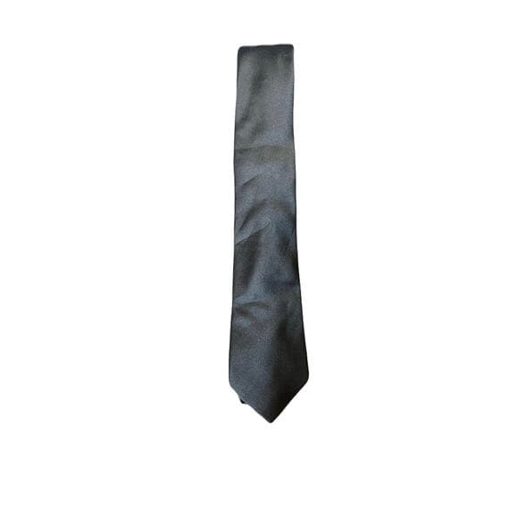 Solid Black Men’s Tie - Thumbnail 5